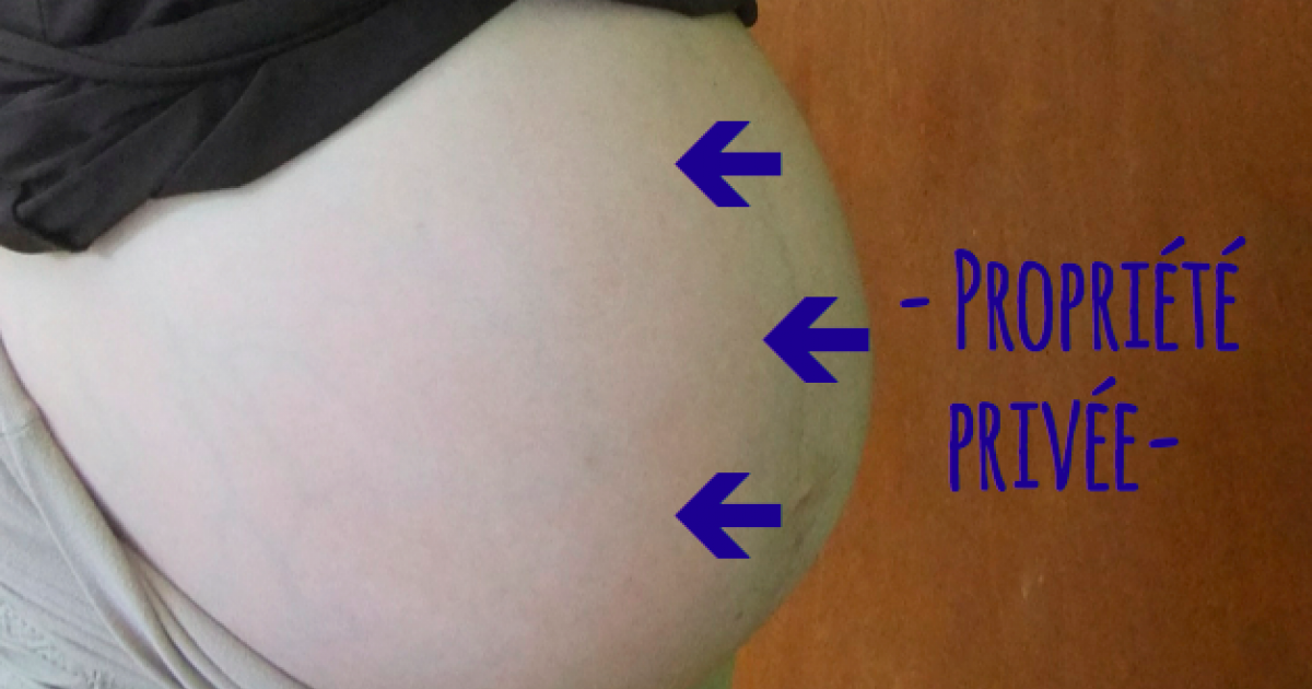 La bedaine de la femme enceinte : on peut toucher ou pas?
