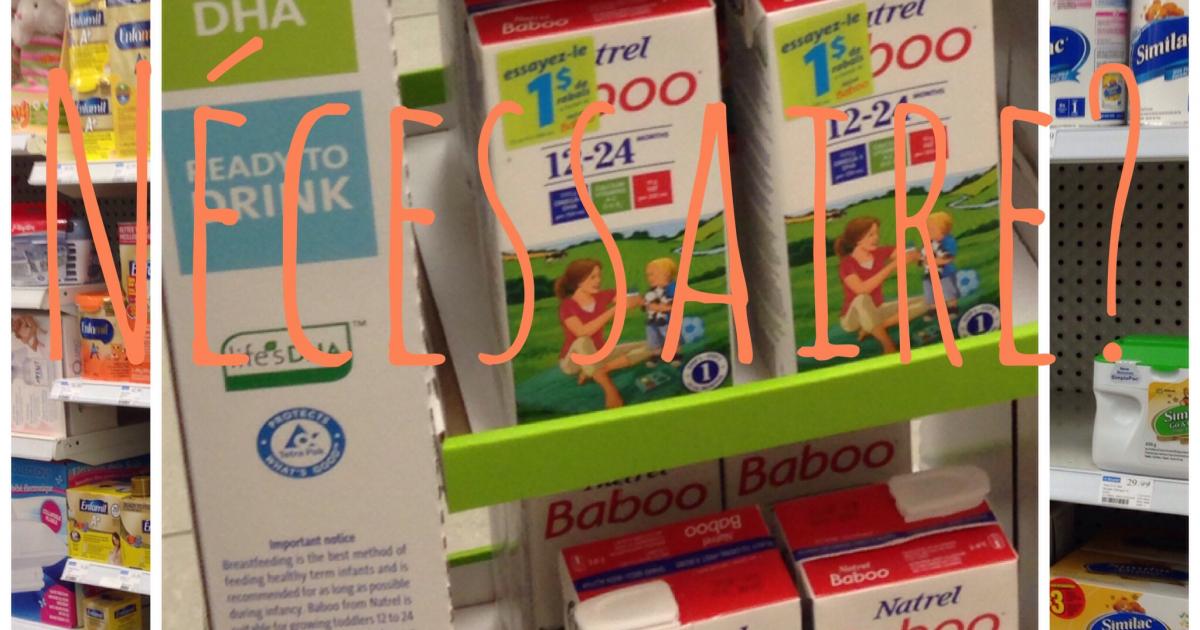Les laits de transition est-ce la meilleure chose pour mon bébé?