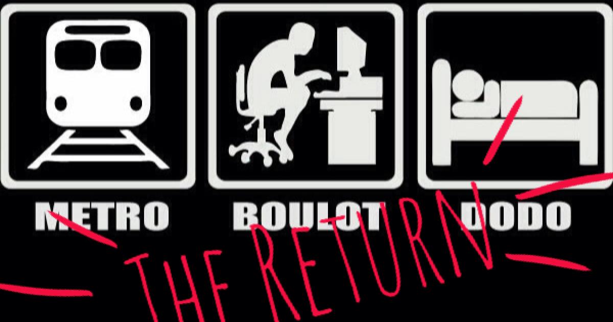 Garderie, métro, boulot, garderie, dodo (si on est chanceux…)