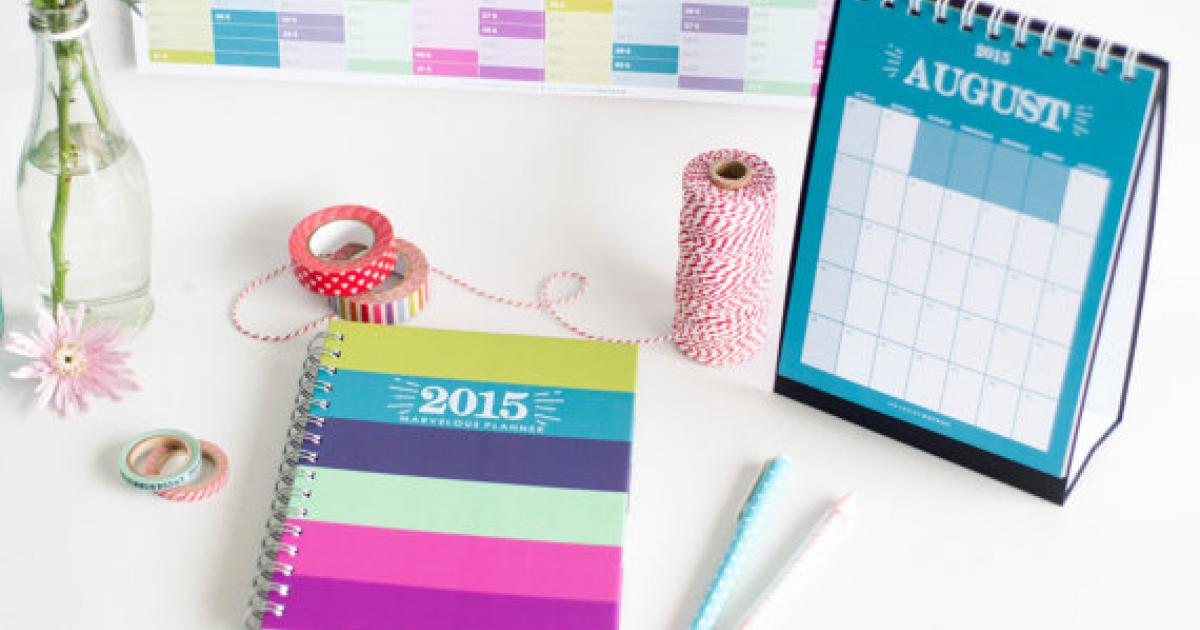 Bye 2014, bienvenue 2015 : des calendriers et agendas tous plus beaux les uns que les autres.
