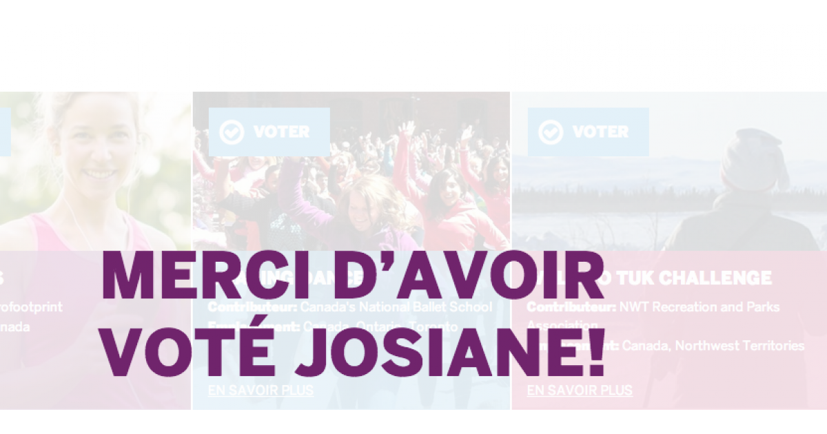 Vite! Prenez 2 minutes pour voter pour le Trottibus et leur donner la chance d'avoir un million de dollars!