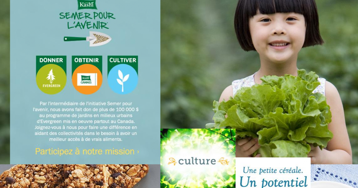 Kashi nous aide à mettre du frais dans notre bouffe!