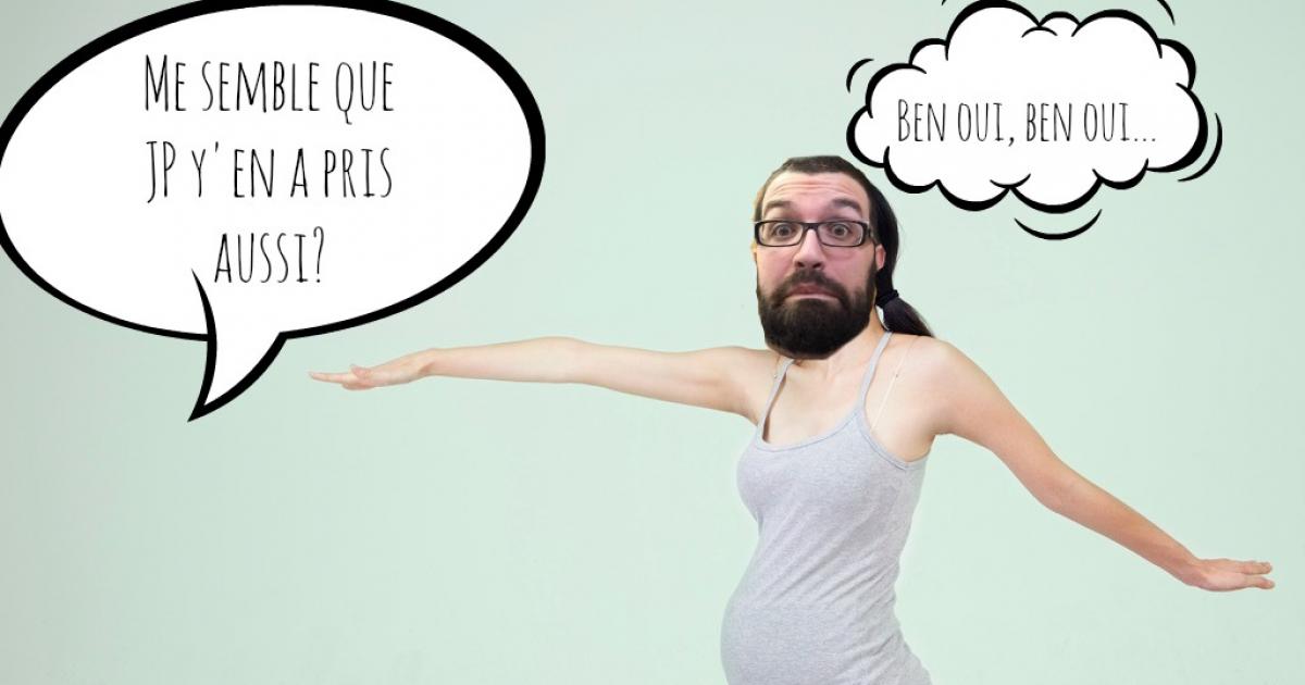 La #@%& de grossesse sympathique : l'image corporelle et l'estime de soi chez les papas.