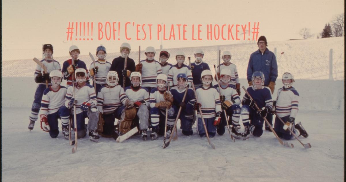 À bas les stéréotype : mon gars n'aime pas le hockey!