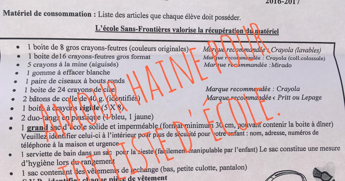La rentrée à la maternelle : fini la liberté?