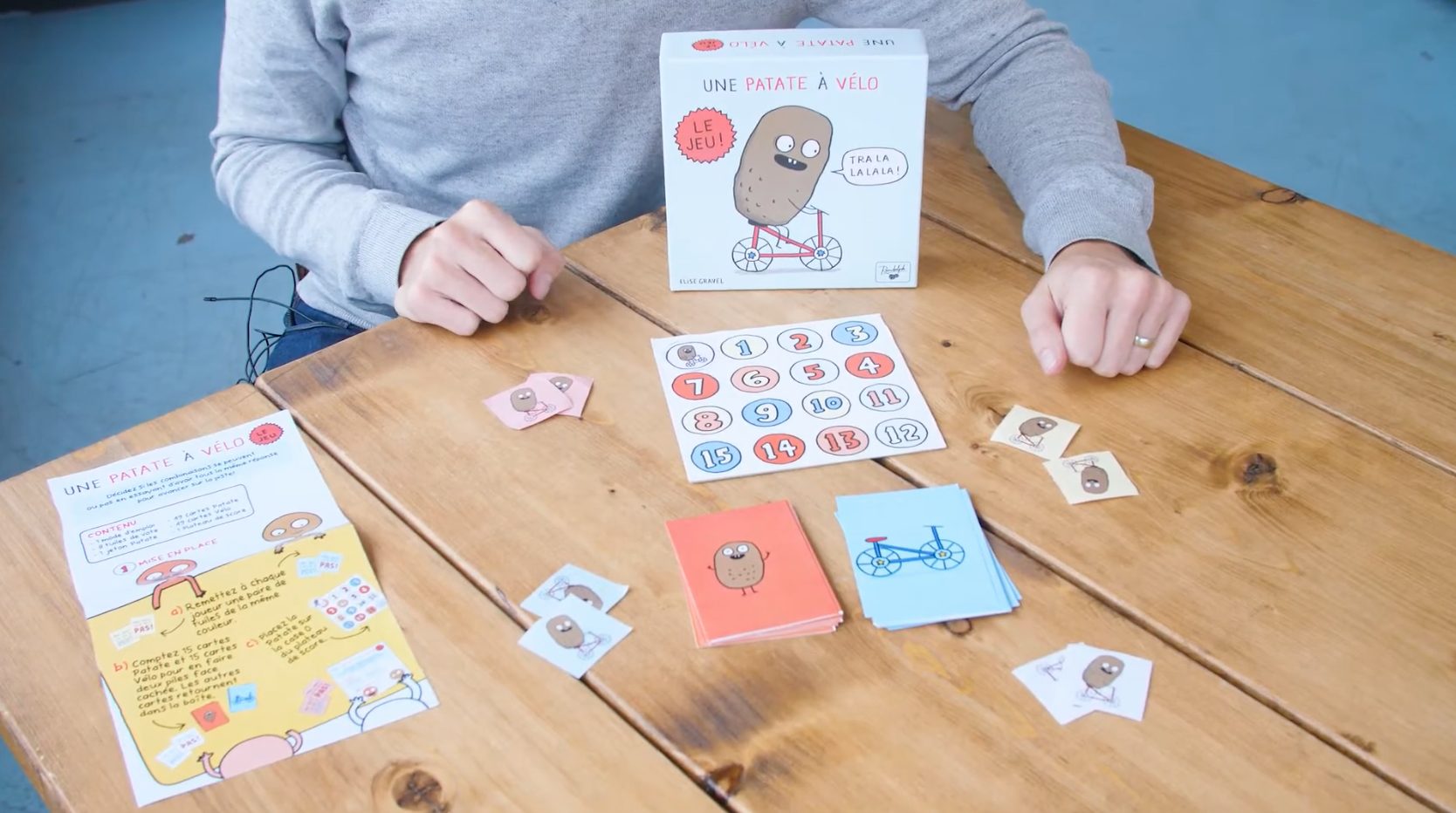Le célèbre livre « Une patate à vélo » est transformé en jeu de société