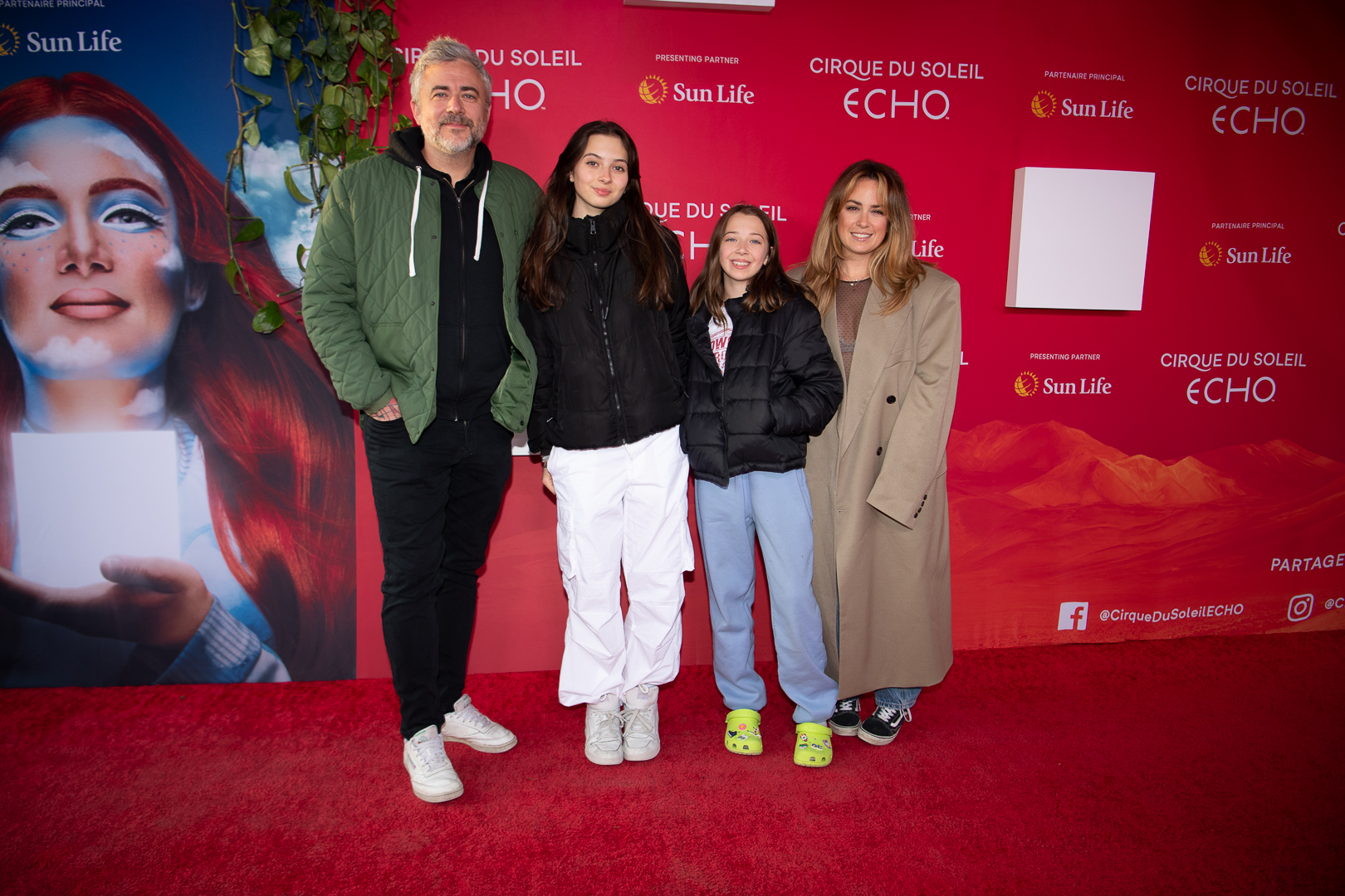 Plusieurs stars (et familles) étaient de la première d'ECHO du Cirque du Soleil!