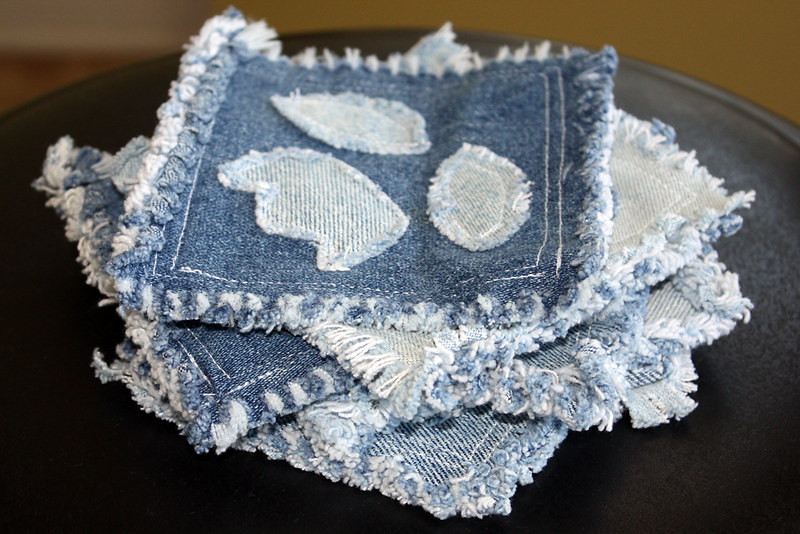 Sous-verres en denim
