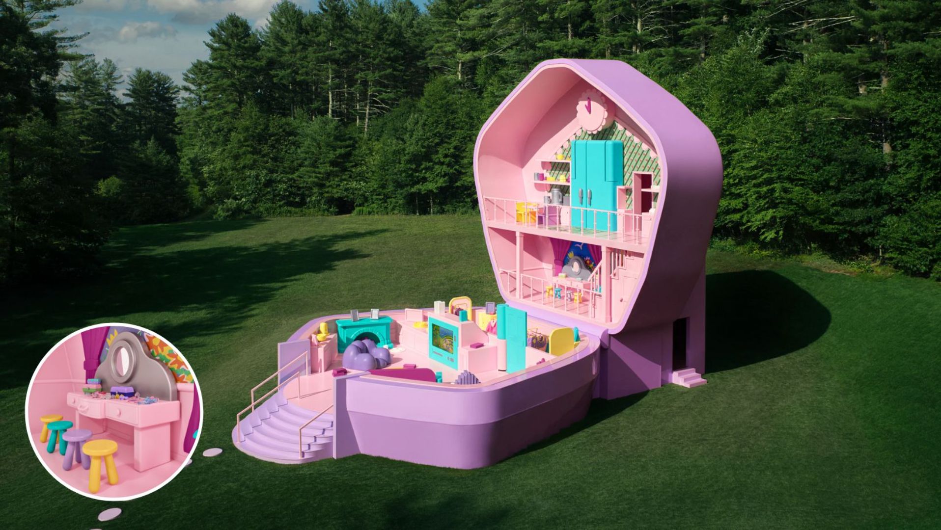 Entrez dans le monde de Polly Pocket avec ce Airbnb