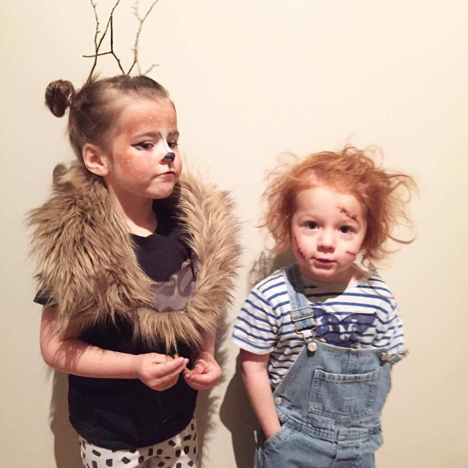 Logan "Chucky", 26mois et Livia le faon, 4 ans et demi