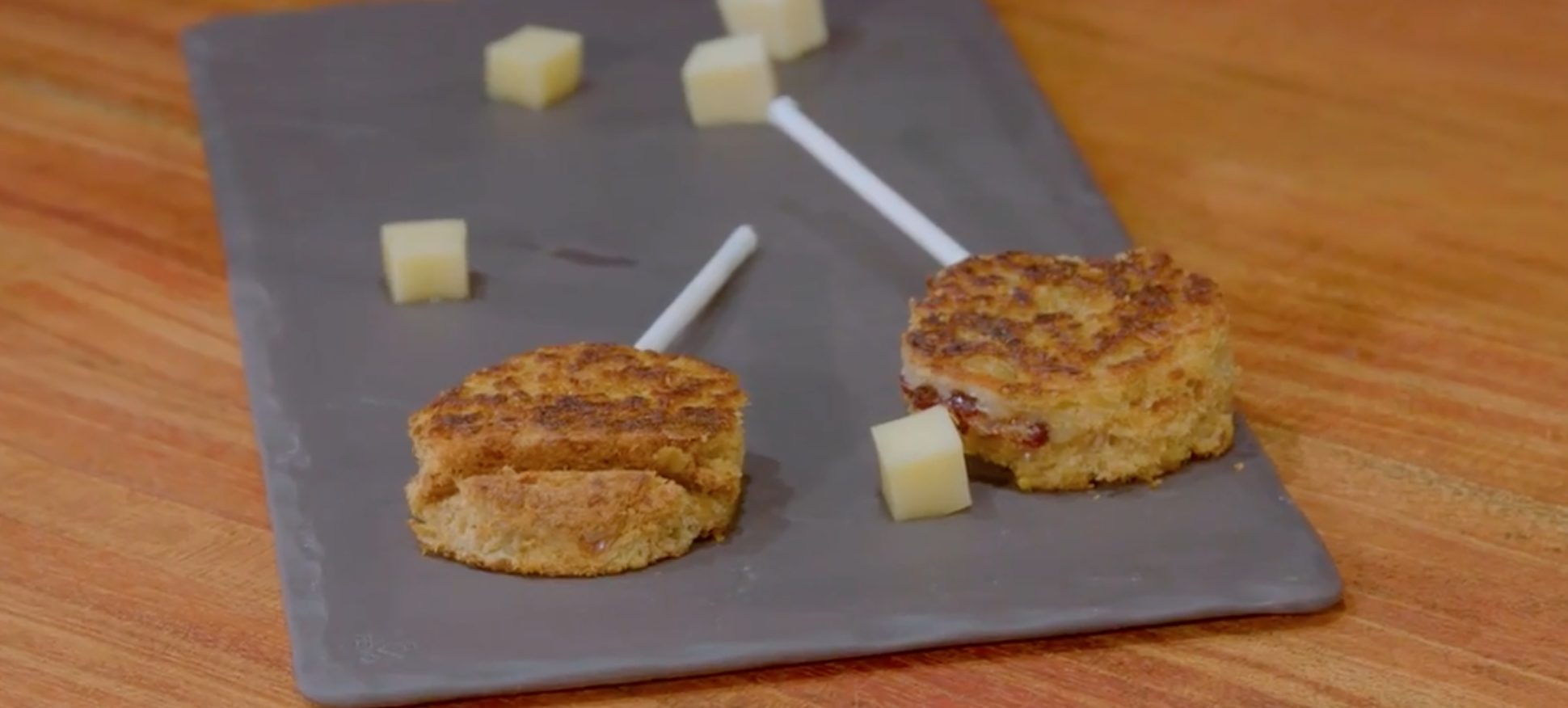Grilled cheese sur bâton