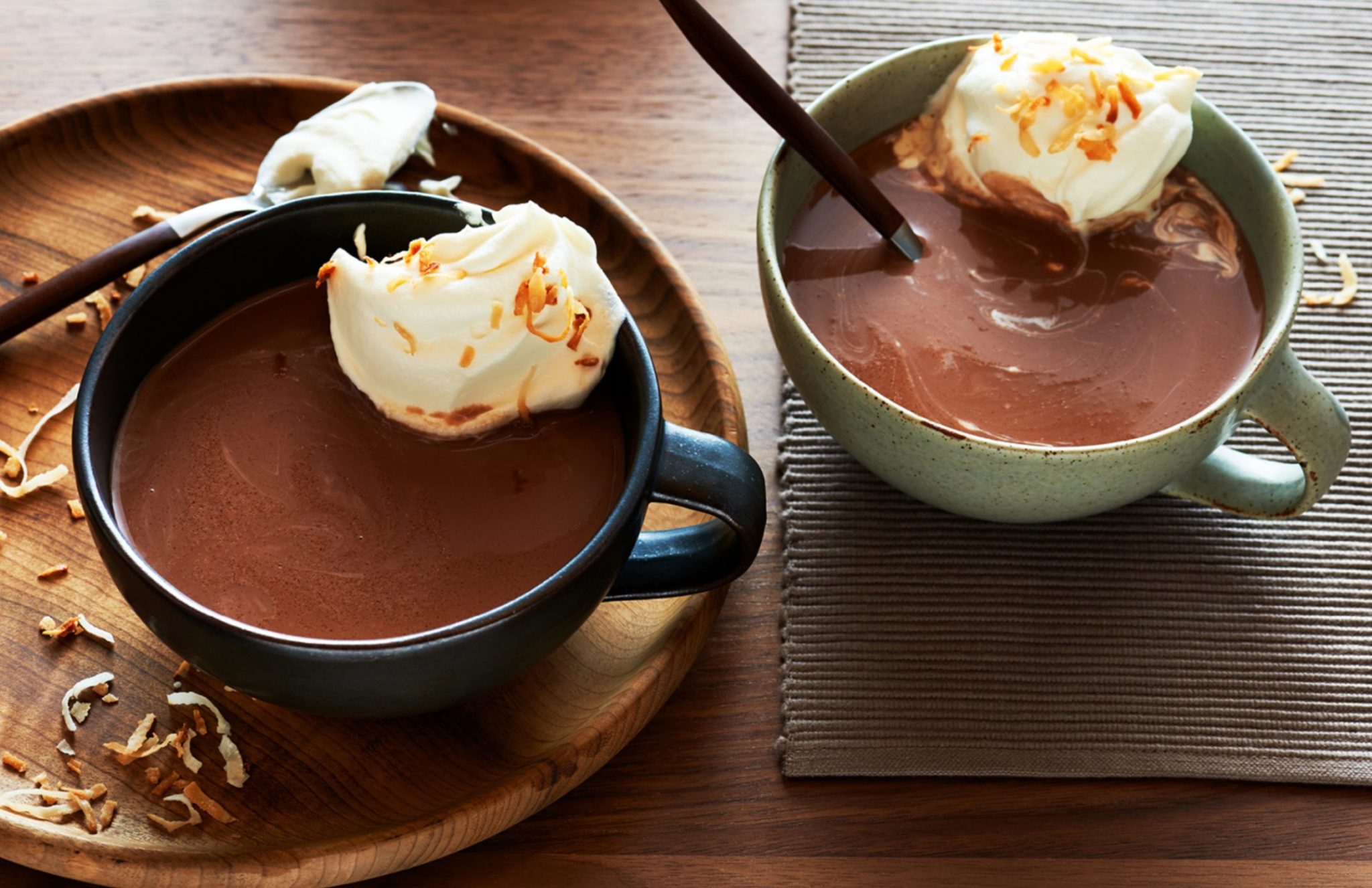 Chocolat chaud à la noix de coco