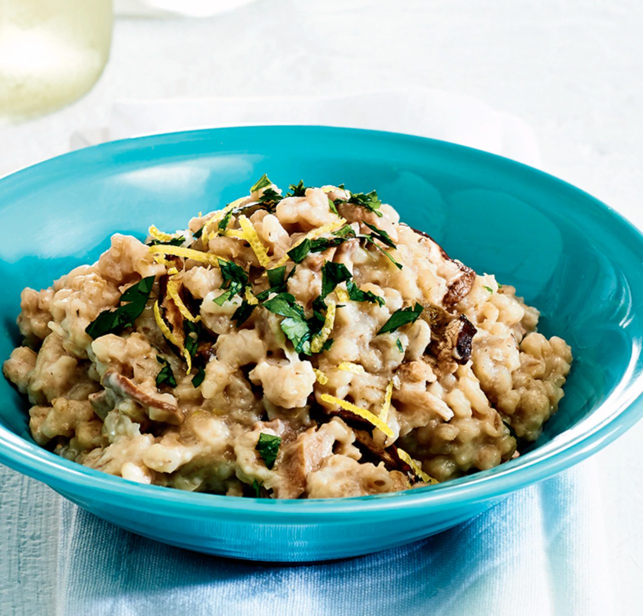 Risotto d'orge aux champignons
