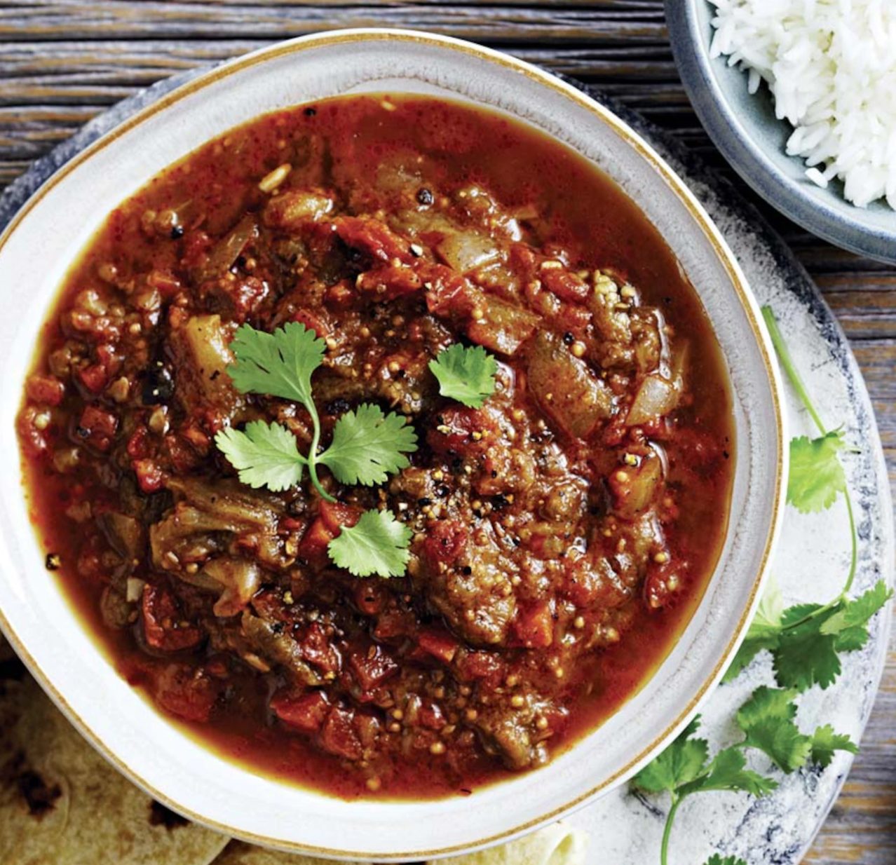 Cari à l'aubergine
