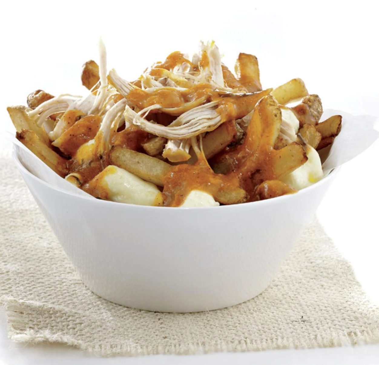 Poutine au poulet au beurre