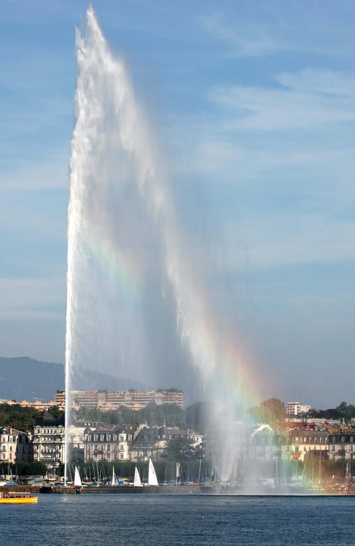 Fontaine de Genève, Suisse. 