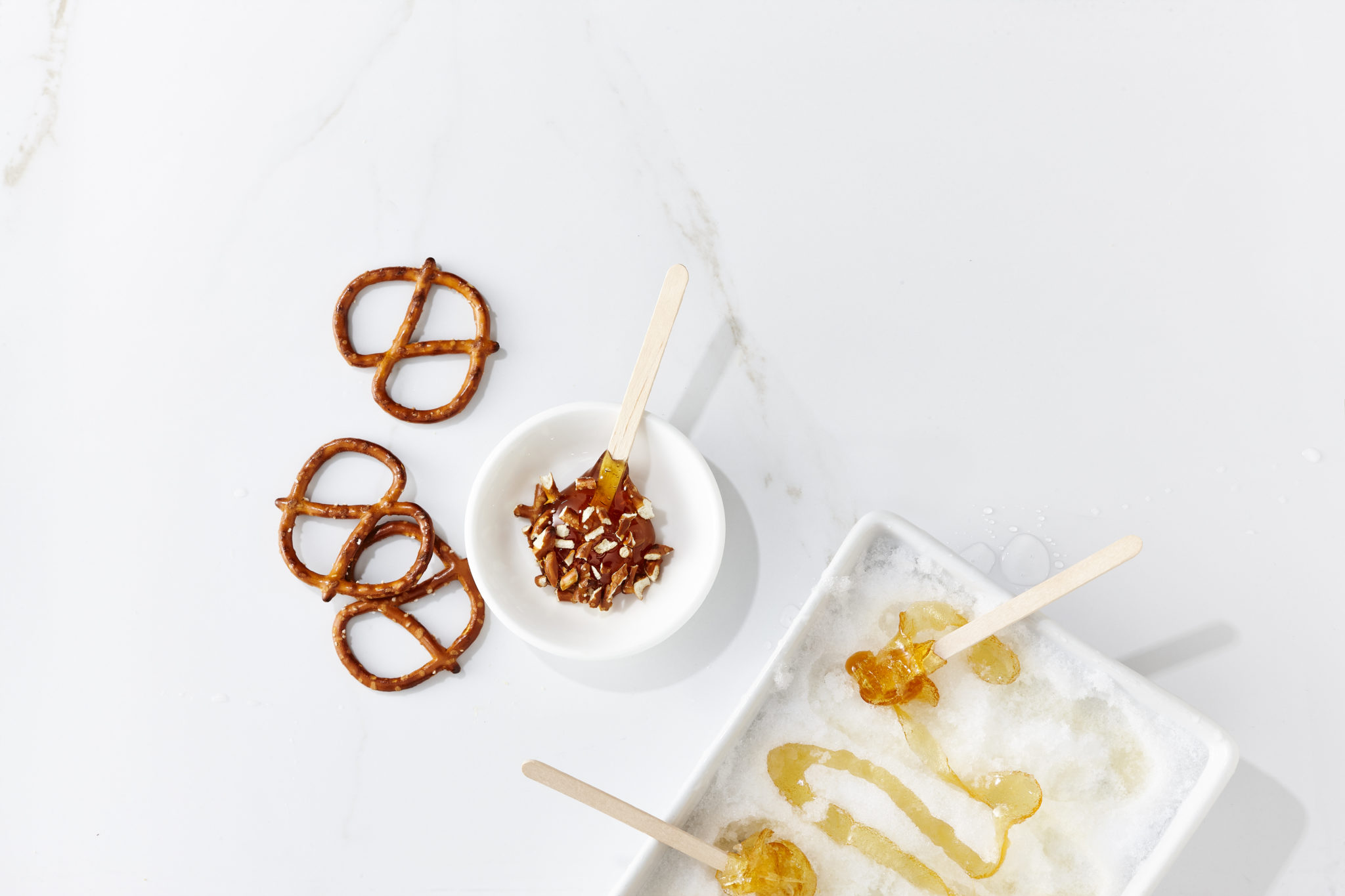 Tire d’érable et bretzels