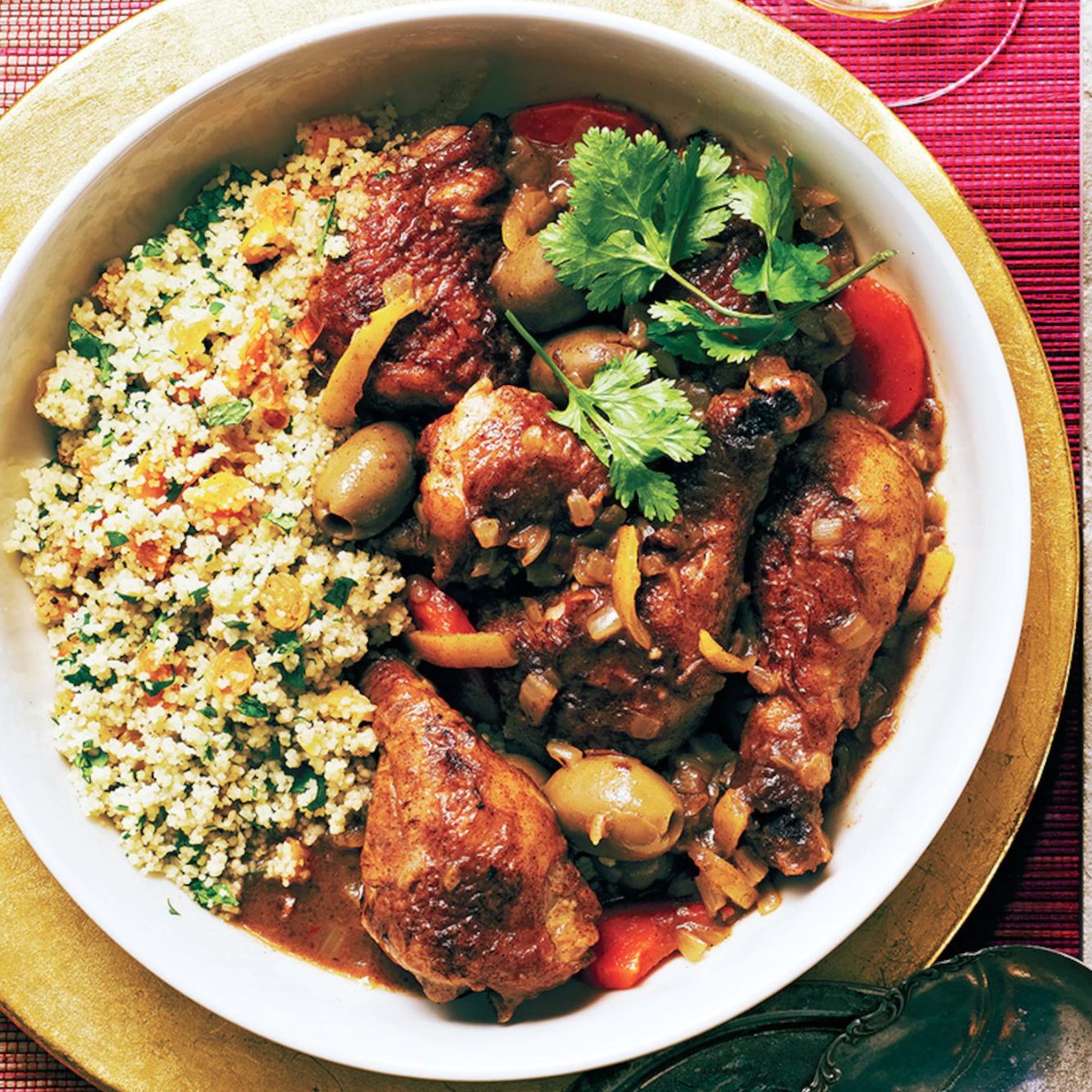 Tajine de poulet au citron confit