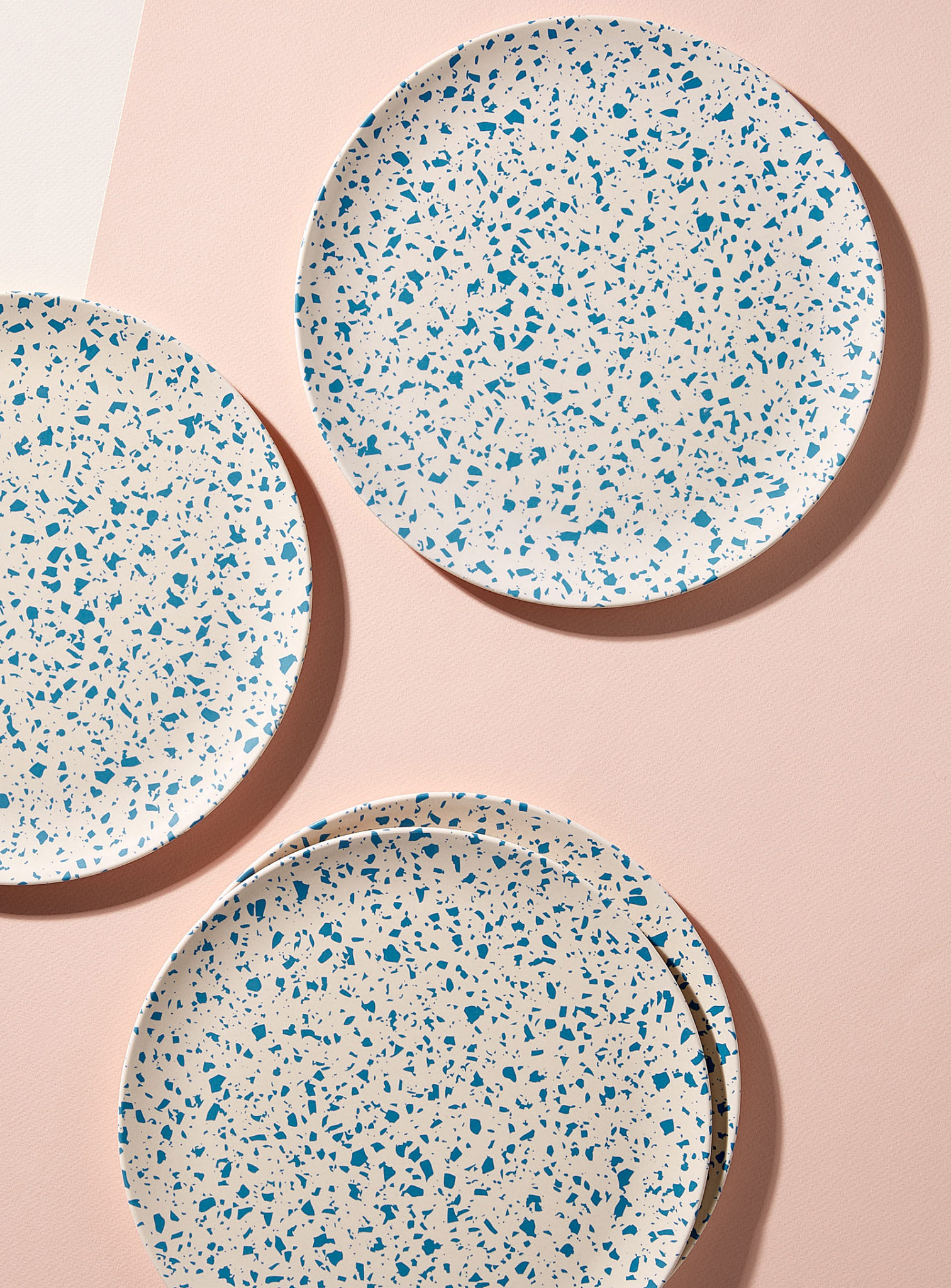 Les assiettes bambou Lido Ensemble de 4