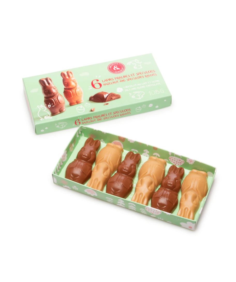 6 lapins pralinés et spéculoos
