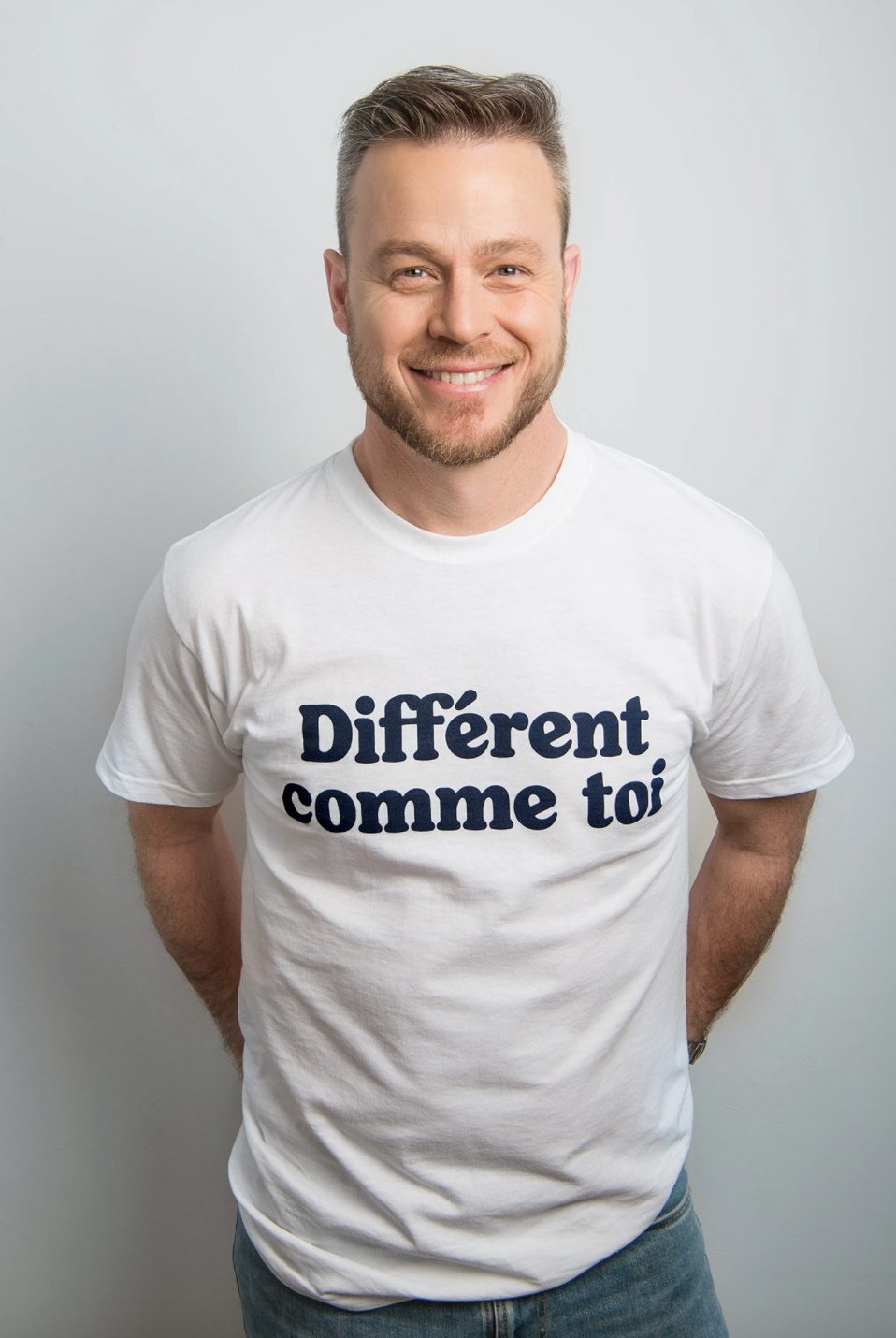 T-shirt Différent comme toi à col rond