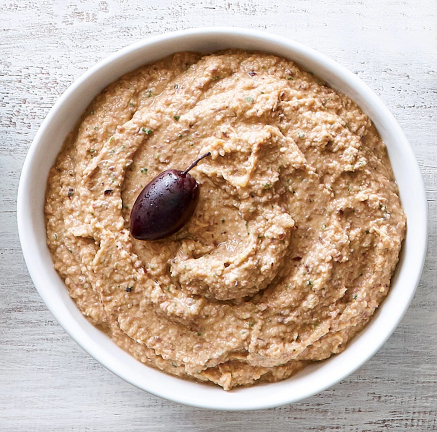 Hummus aux artichauts et aux olives Kalamata