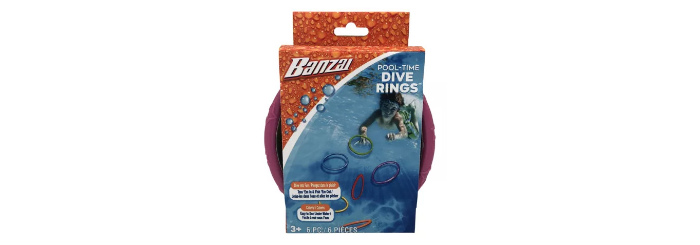 Anneaux de plongée Banzai, jouet de piscine sous-marin