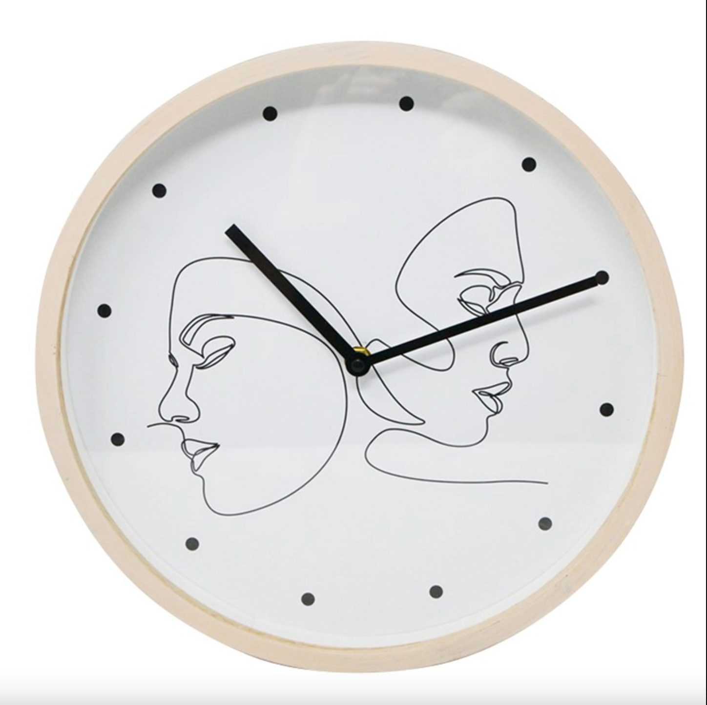Horloge murale visage