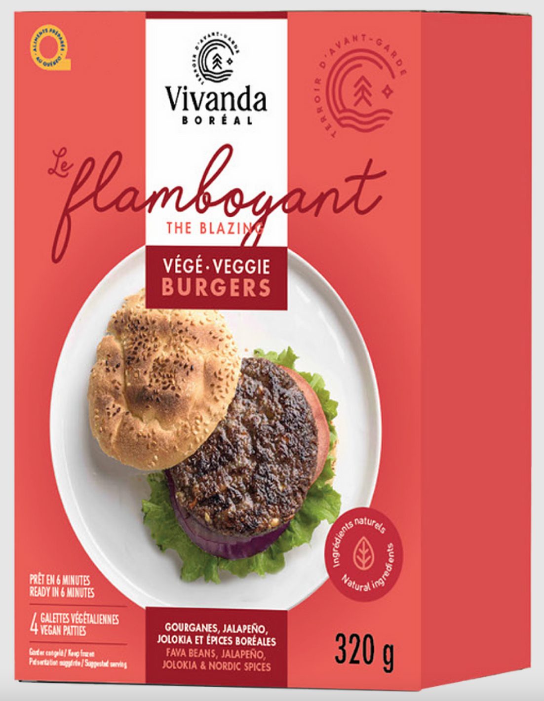 Végés burgers de Vivanda Boréal