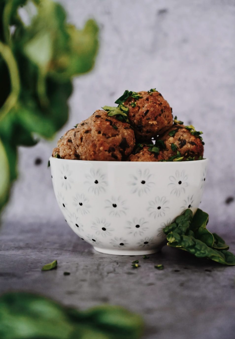 Boulette pesto & épinards
