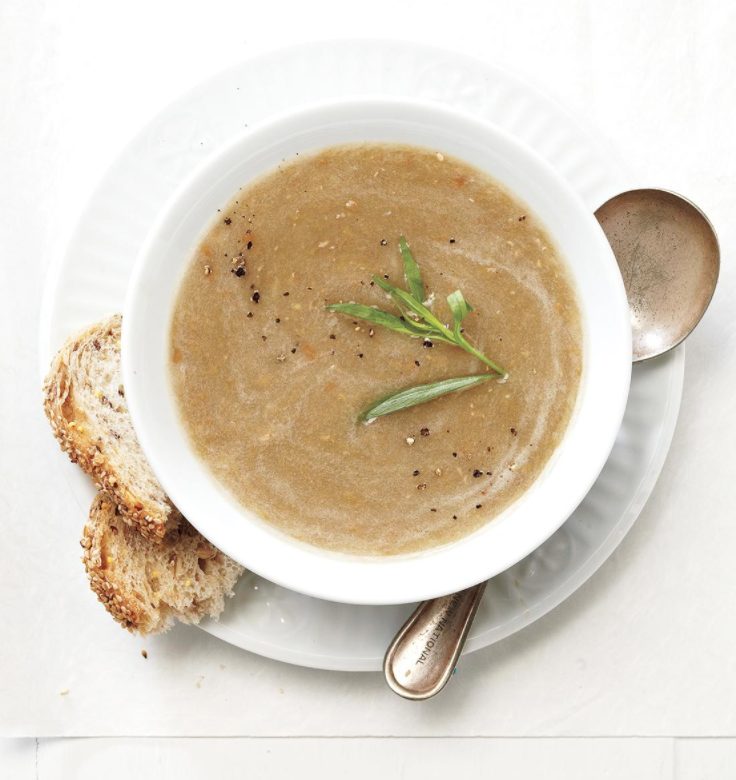 Potage aux lentilles et au céleri-rave