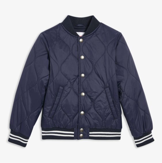 Veste de style universitaire