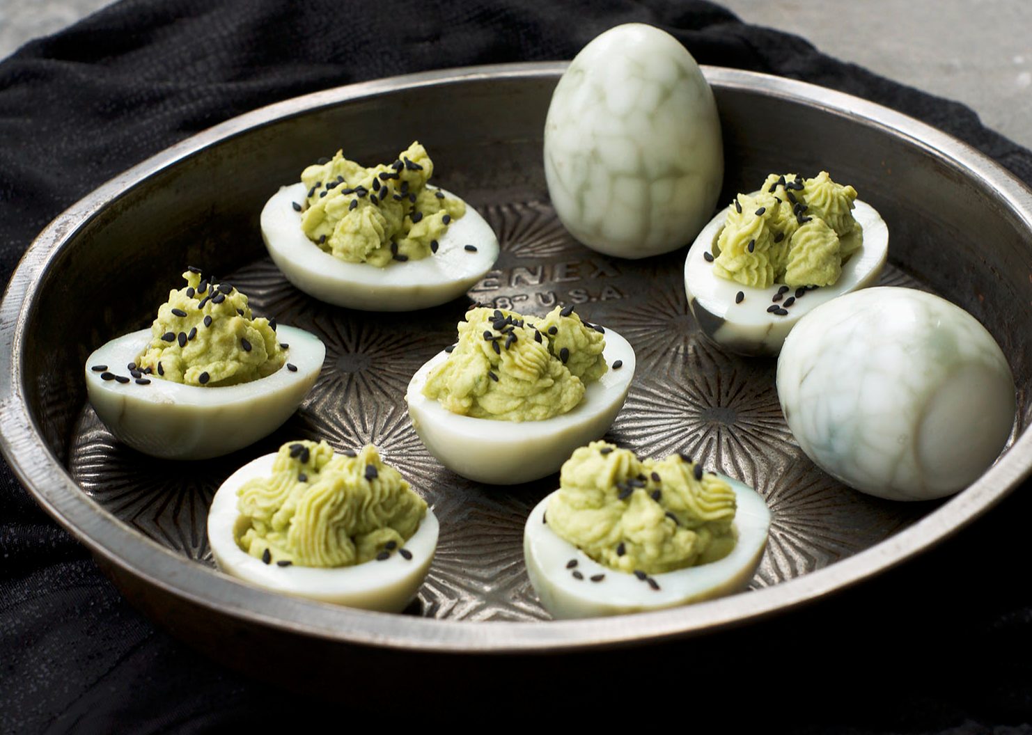 Oeufs mimosa d'Halloween
