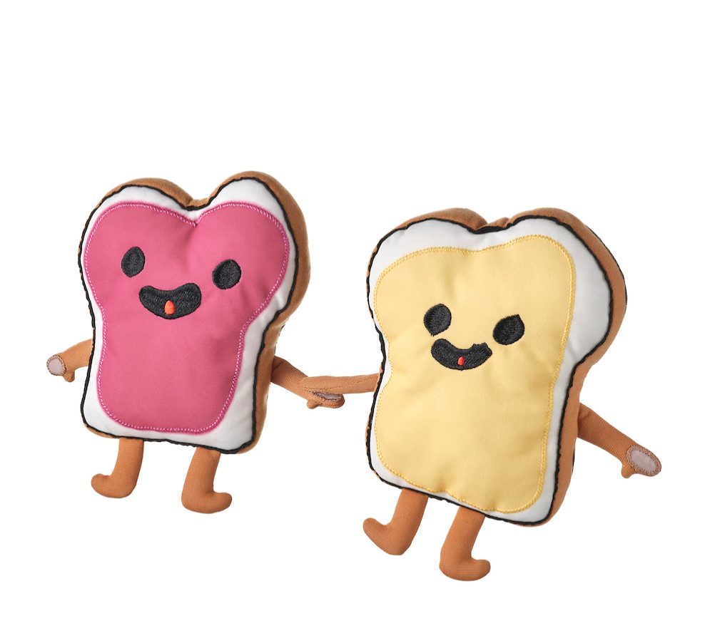 Jouet câlin, amis sandwichs/multicolore