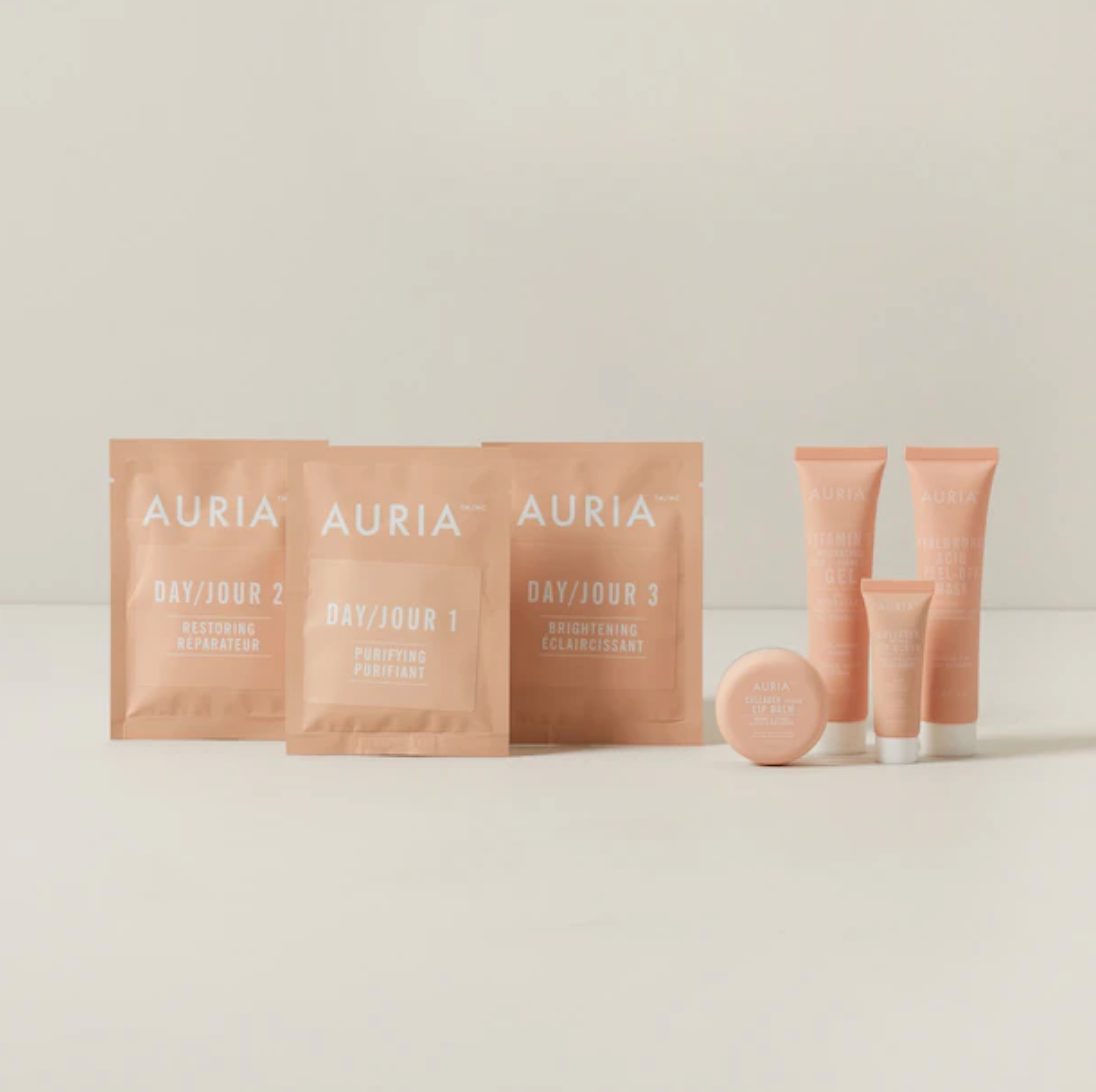 Un ensemble de produits pour la peau