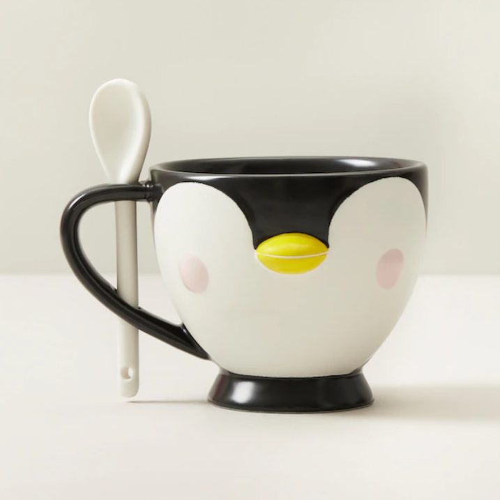 Tasse pingouin avec cuillère