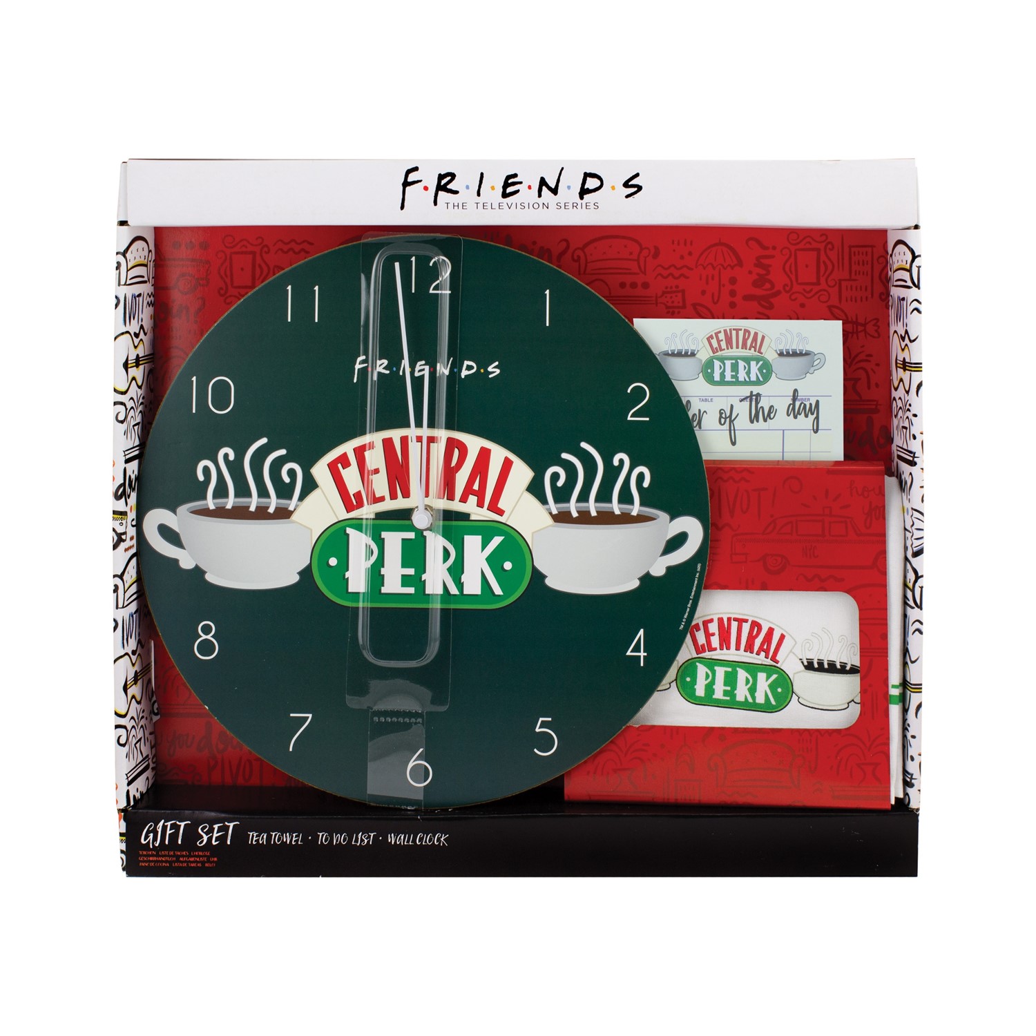 Ensemble pour la cuisine avec horloge Friends