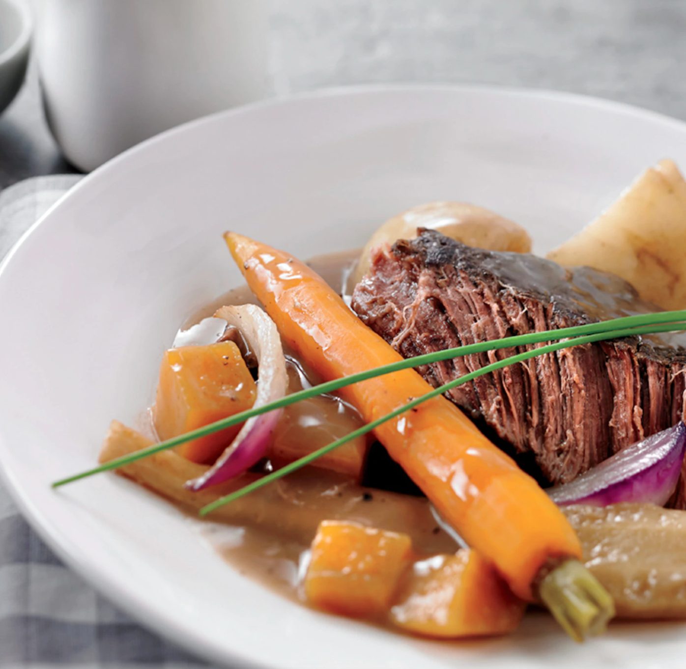 Boeuf braisé aux légumes d'hiver à la mijoteuse