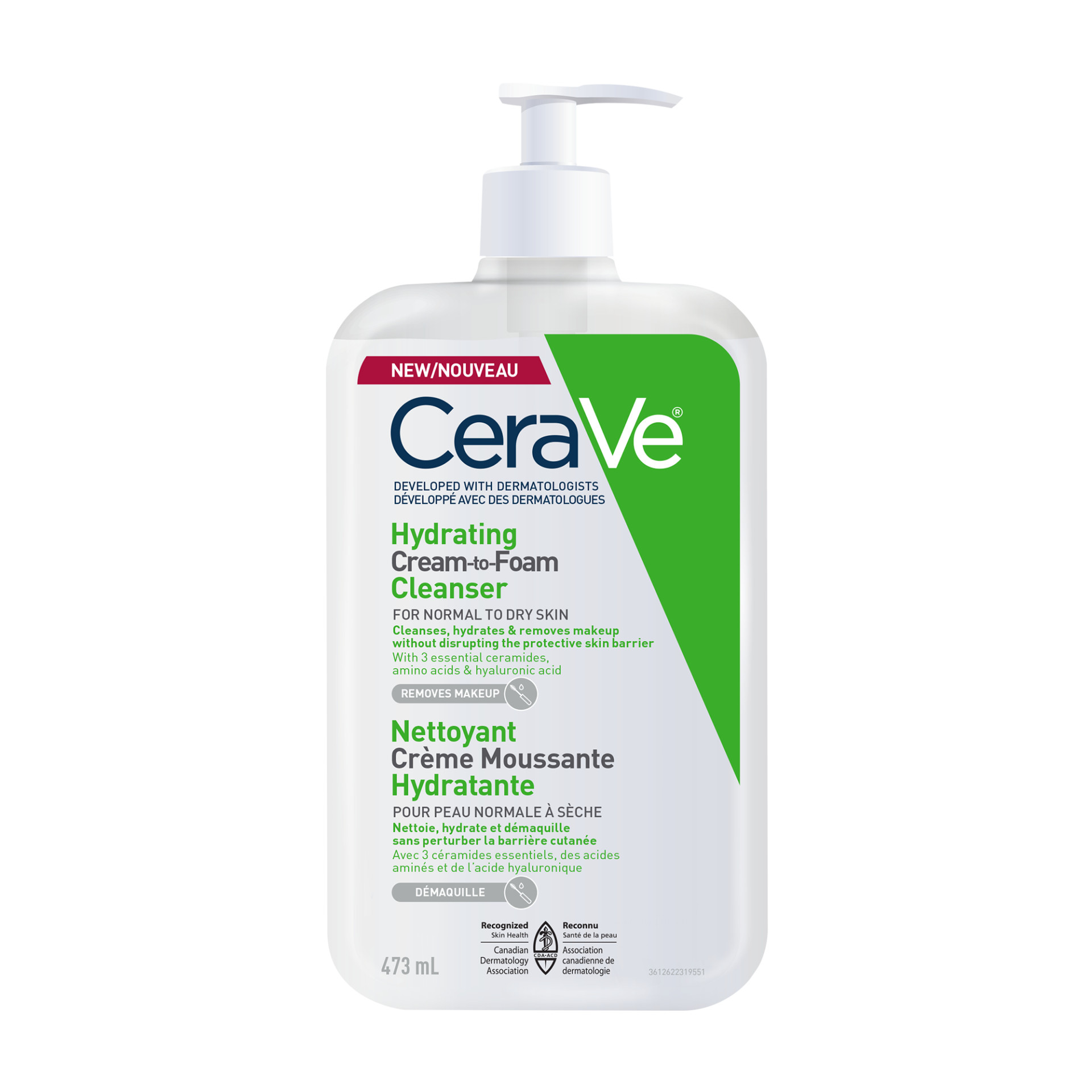 Nettoyant crème moussante hydratante