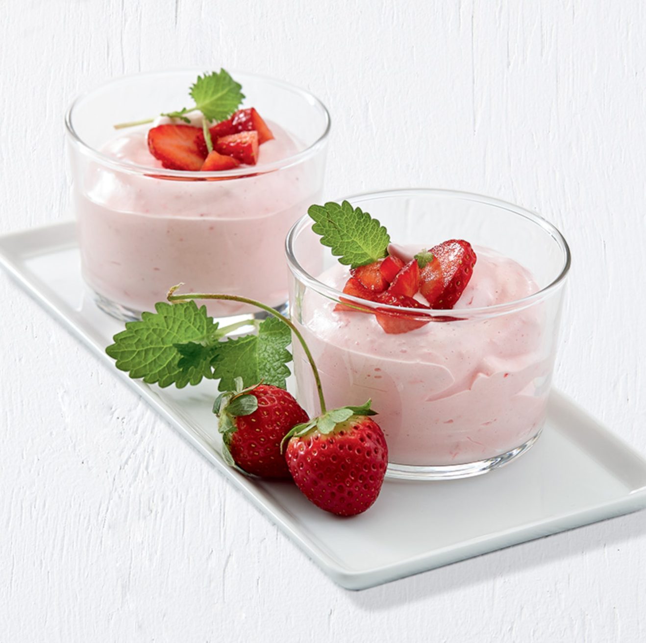 Mousse légère aux fraises