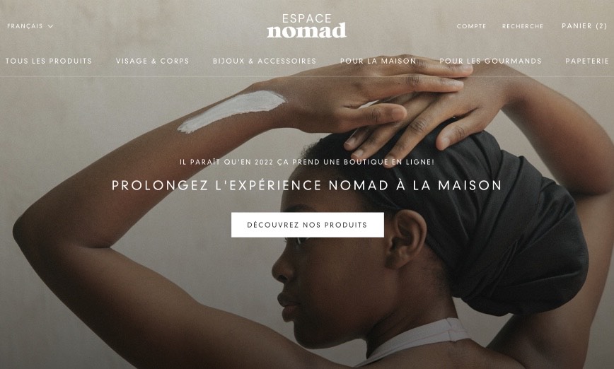 Boutique en ligne de l'Espace Nomad