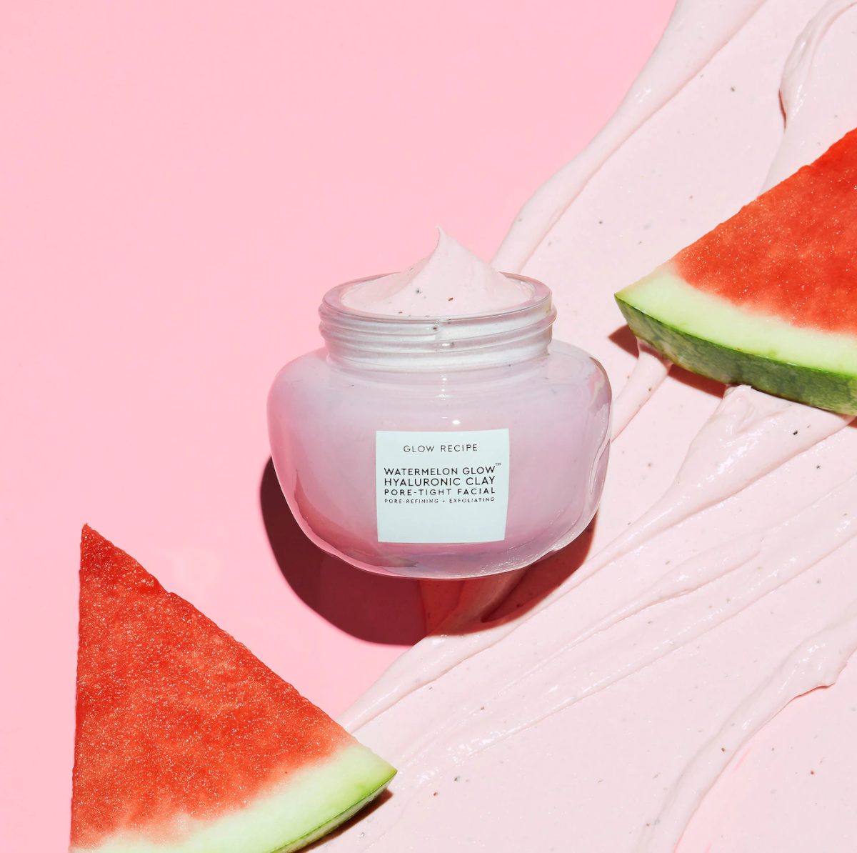 Masque visage resserrant les pores à l’argile et l’acide hyaluronique Watermelon Glow