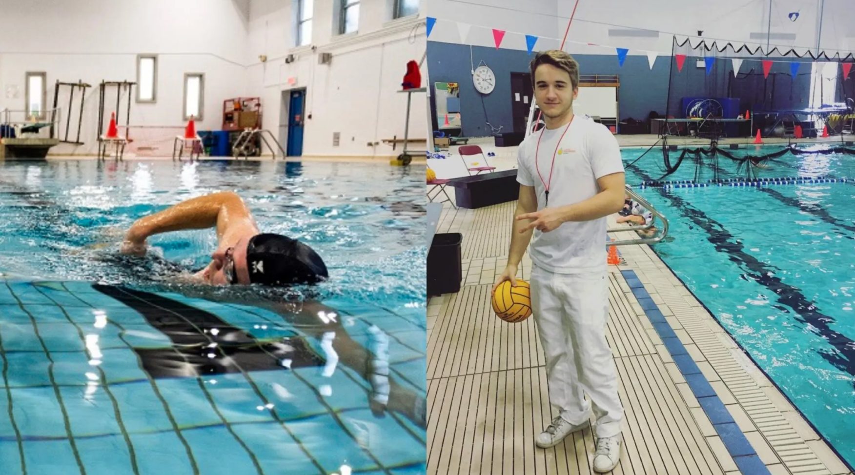 Faire quelques longueurs dans une piscine intérieure