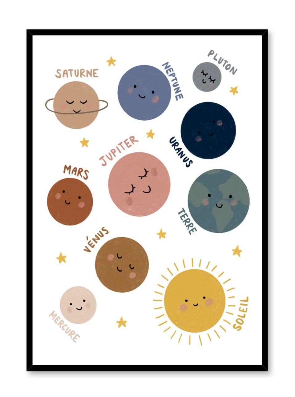 Affiche Planètes heureuses