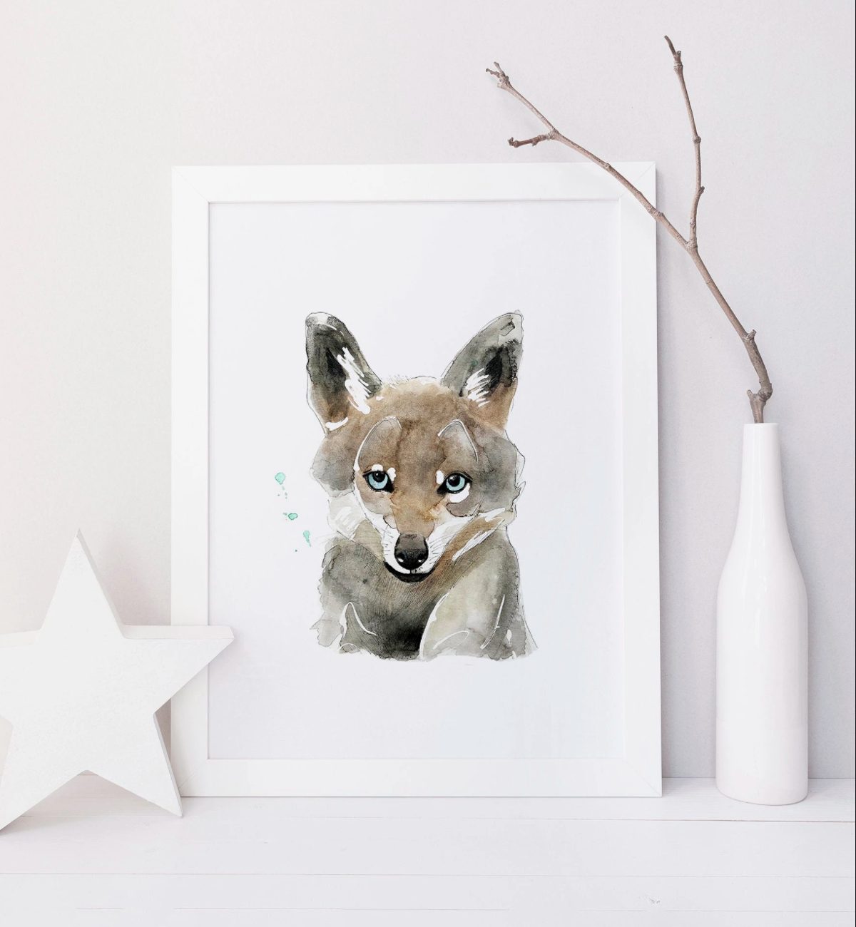 Affiche Animaux de la forêt - Loup