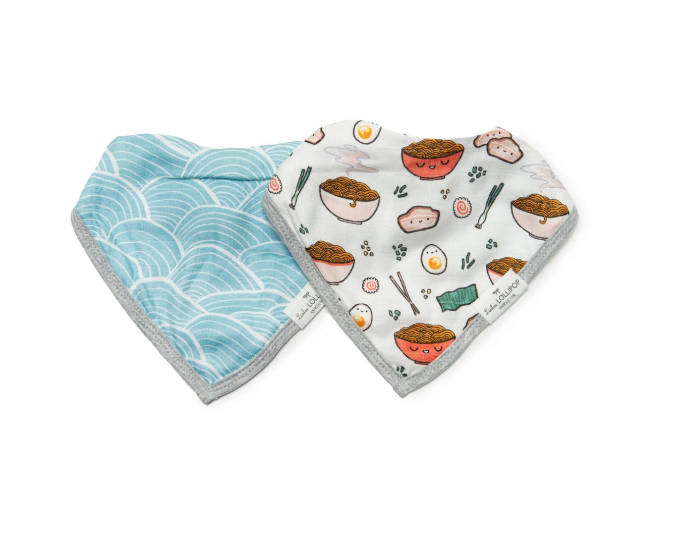 Bavoirs Bandana Mousseline Paquet de 2