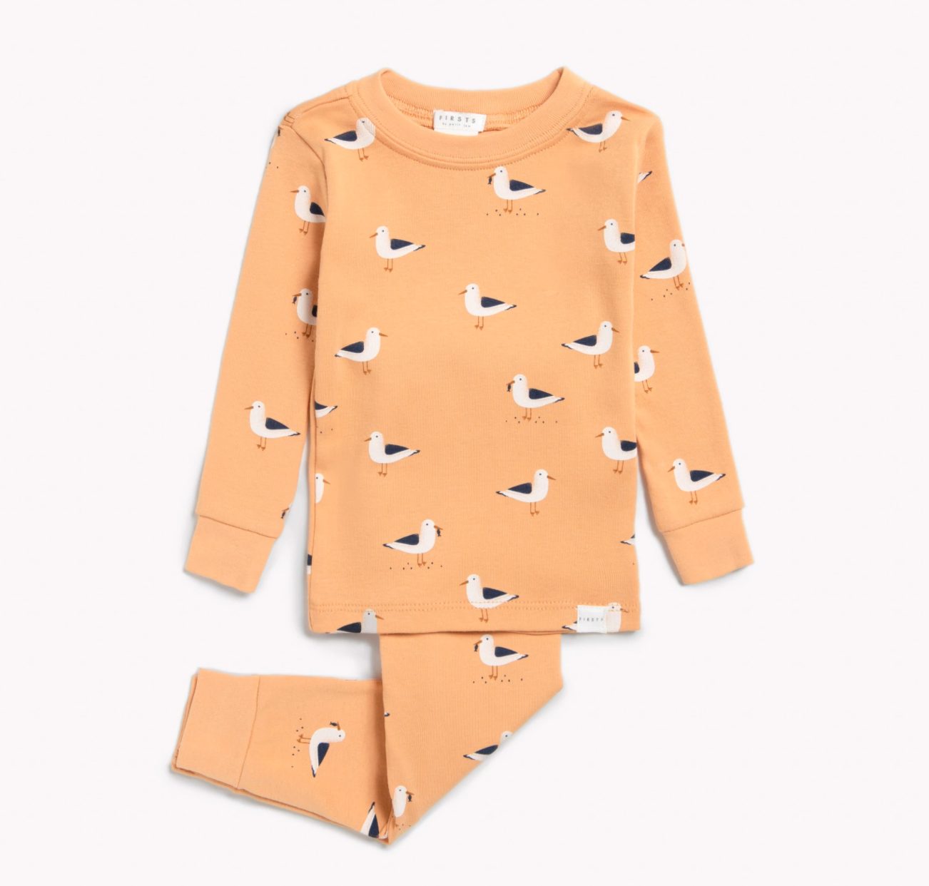 Ensemble pyjama coucher de soleil à imprimé mouettes