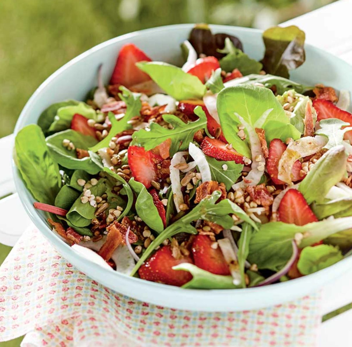 Salade aux fraises et au sarrasin