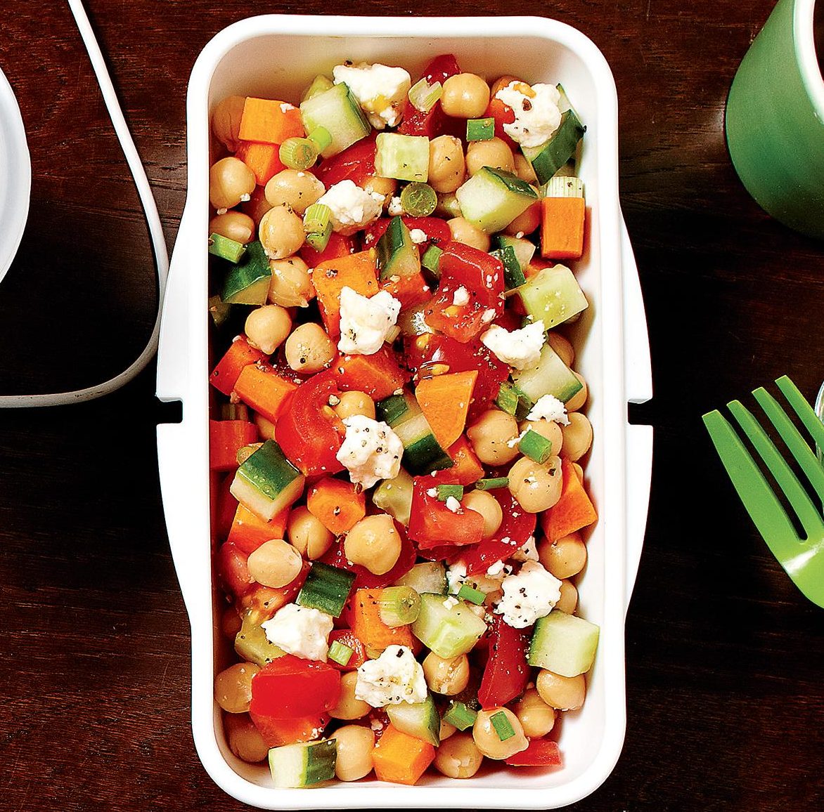 Salade de pois chiches aux tomates