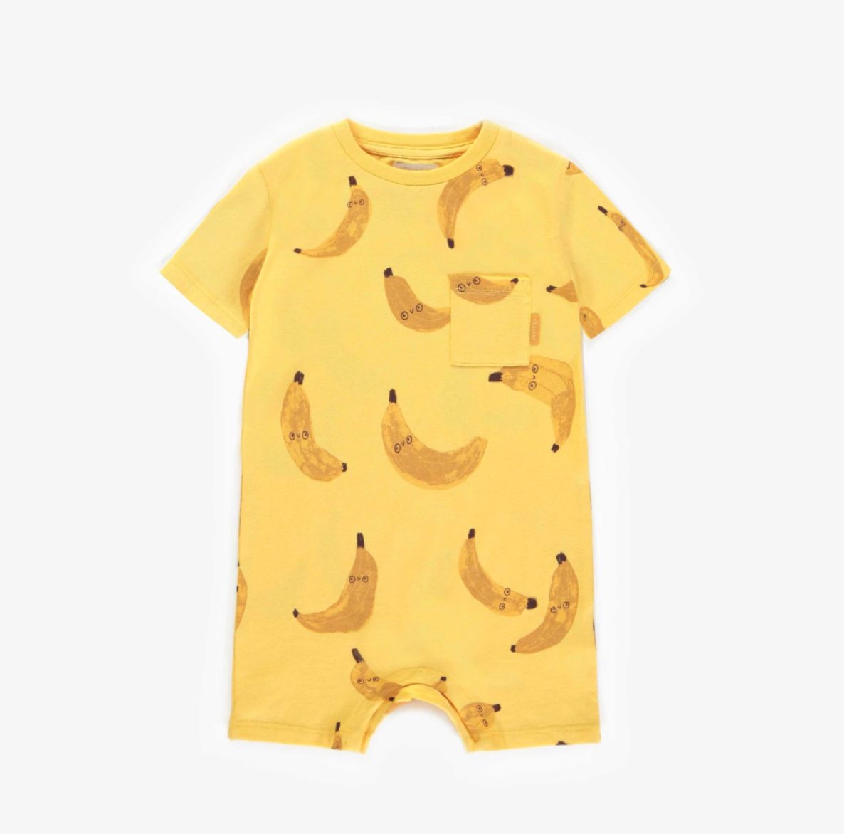 Une-pièce jaune à motifs